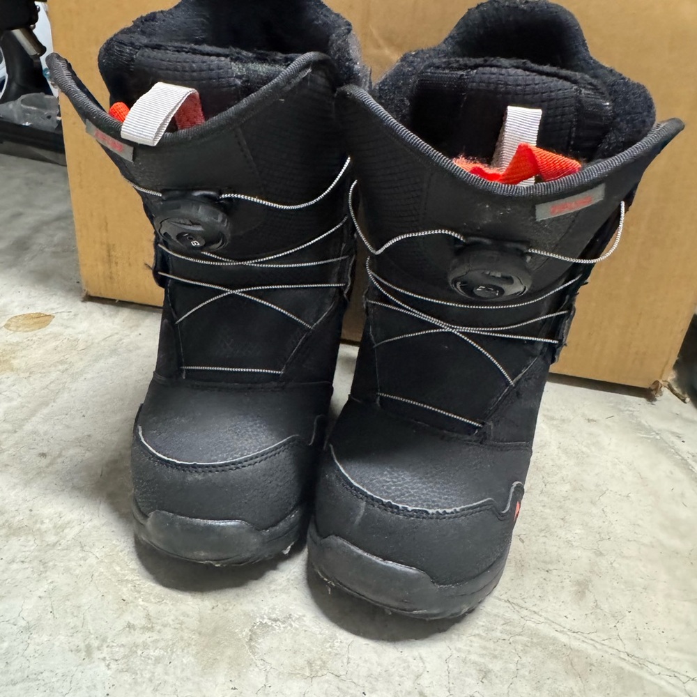 Burton Kids' Zipline BOA Snowboard Boots - Black and Red